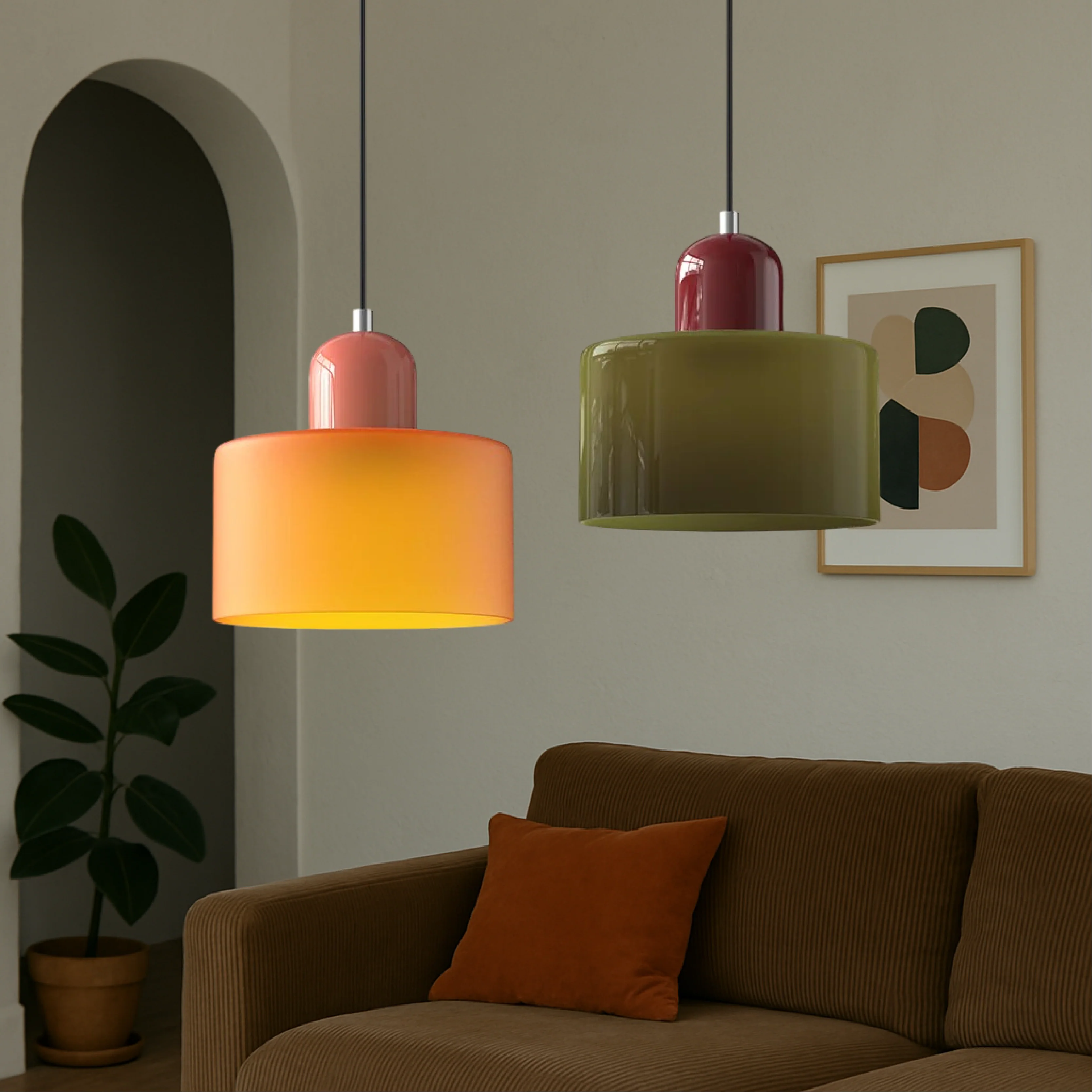 Bauhaus Pendant Light – Minimalist Modern Ceiling Fixture - Image 4
