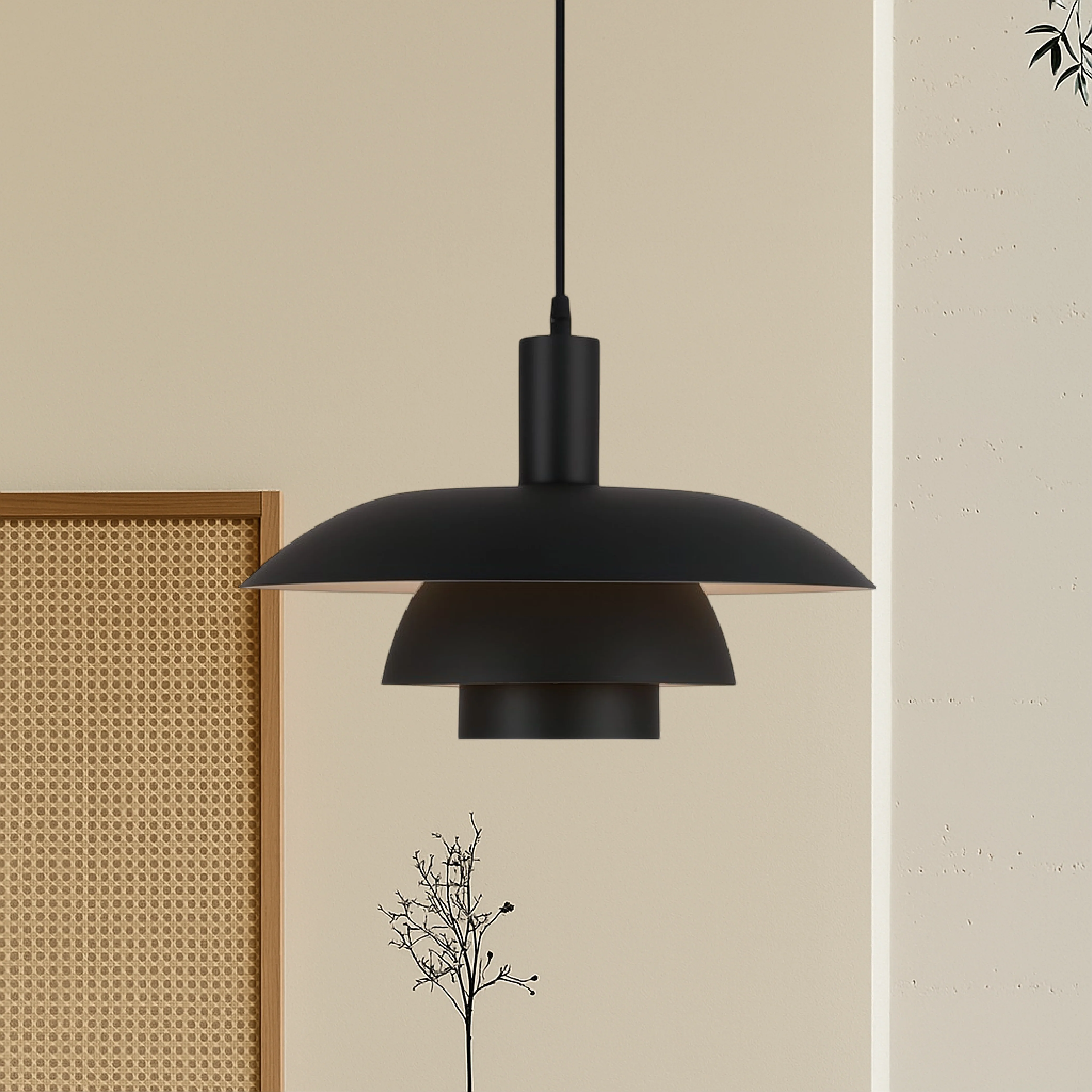Danish-Style Nordic Pendant Light - Minimalist Dome Lamp - Image 27