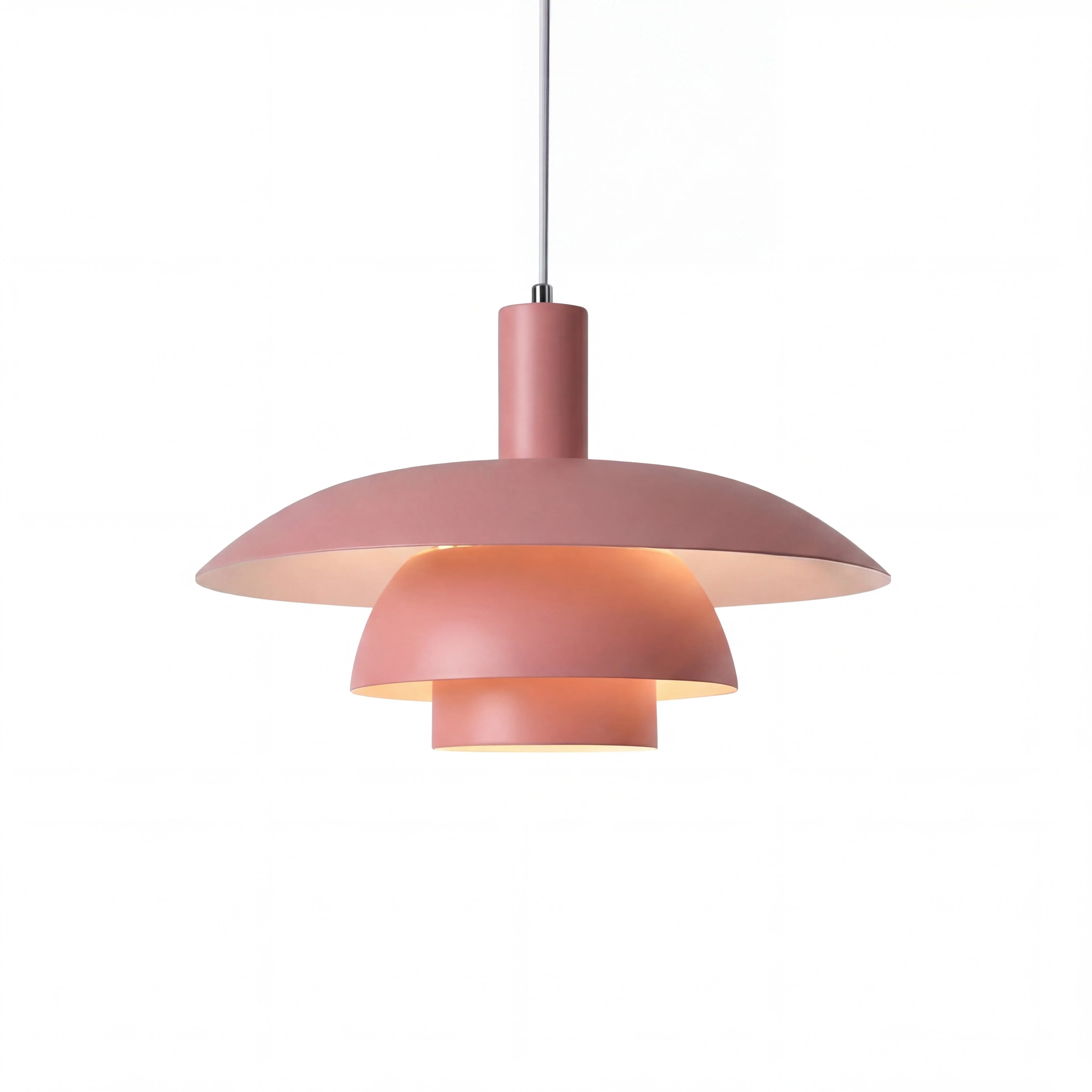 Danish-Style Nordic Pendant Light - Minimalist Dome Lamp - Image 32