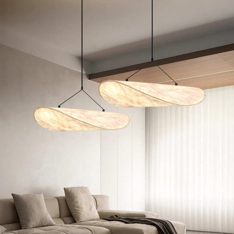 Japandi Pendant Light - Minimal Wood and Metal Ceiling Lamp - Image 7