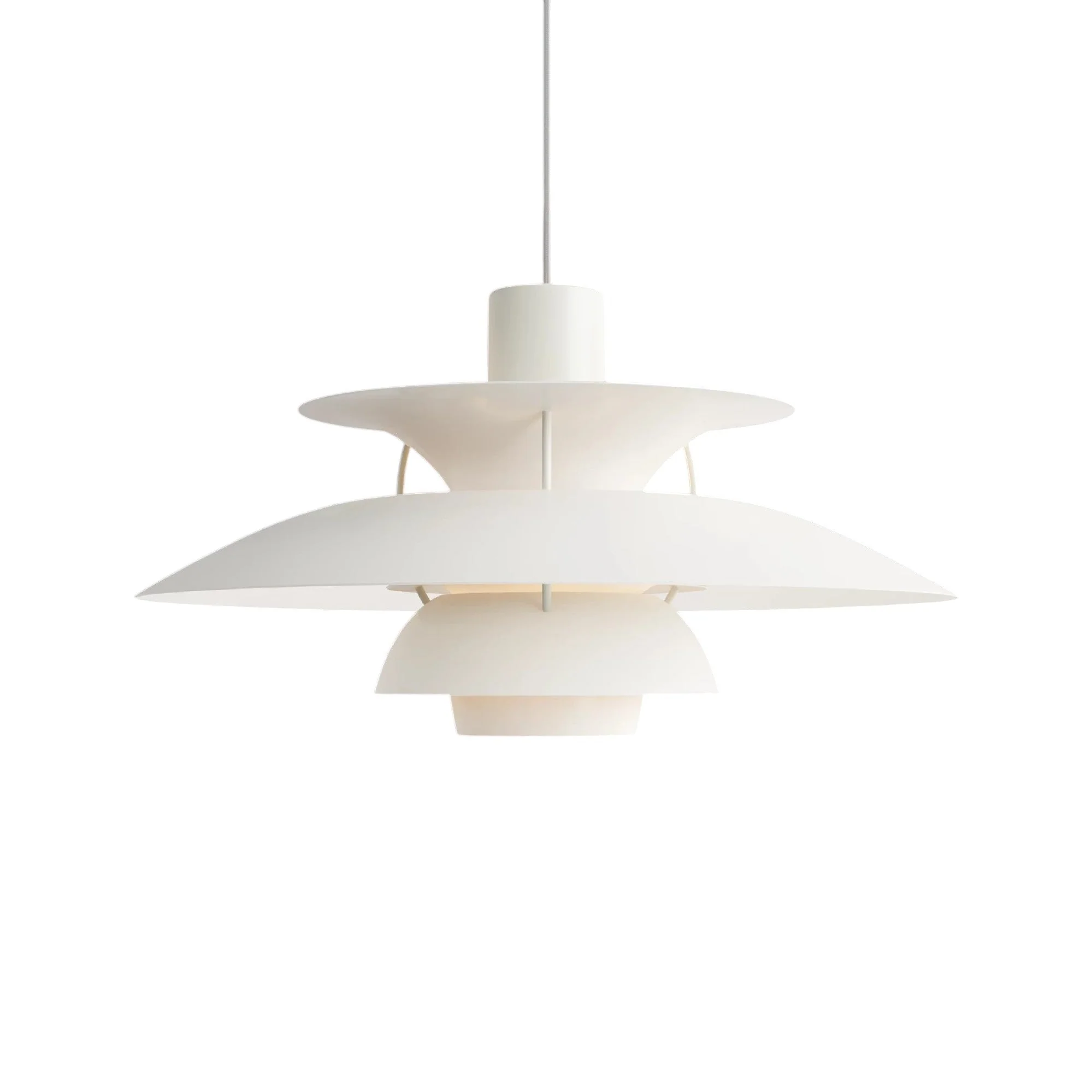 Layered Nordic Pendant Light with Sculptural Shade - Image 17