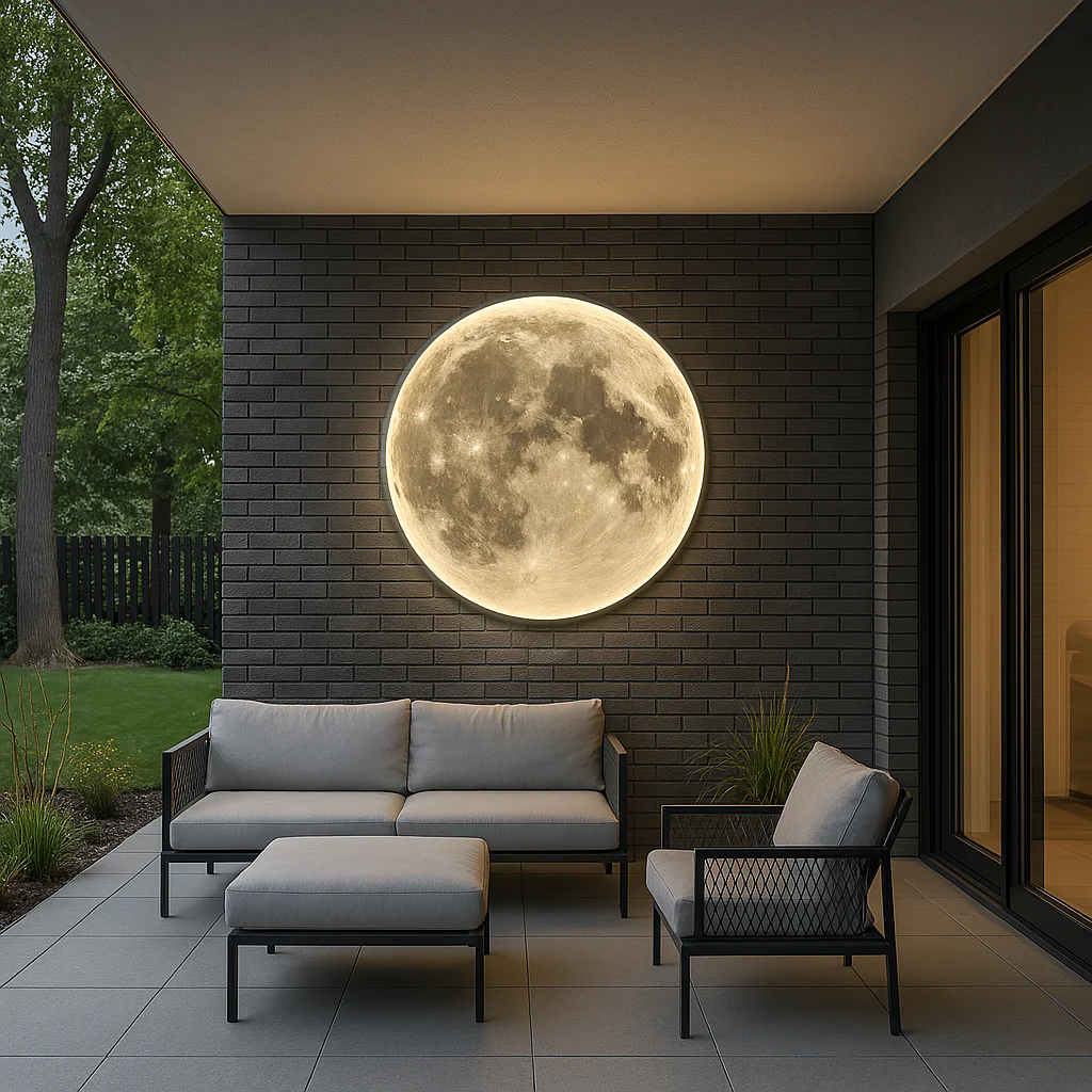 Moon Wall Lamp with Ambient LED Glow for Bedrooms - Image 6