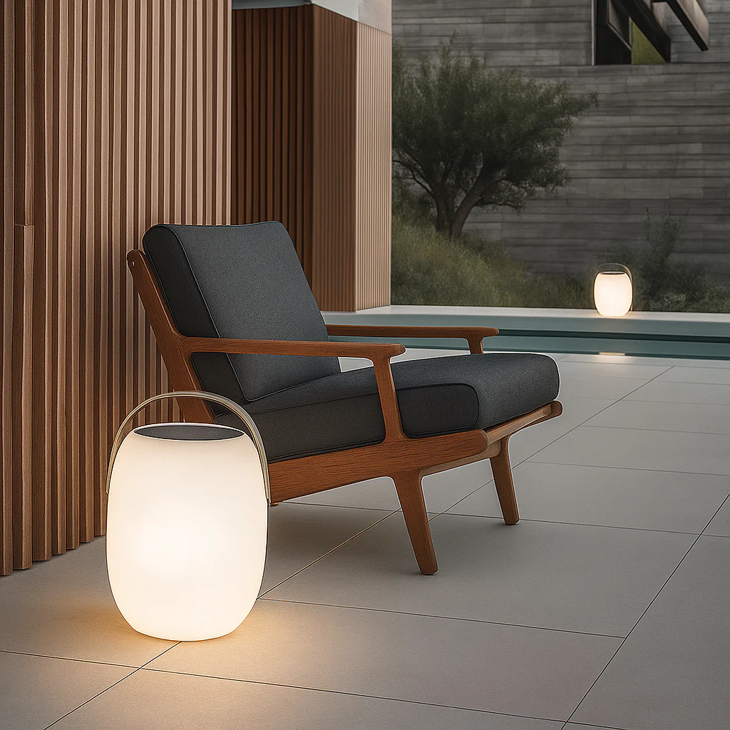 Portable Solar Terrace Lantern for Patio and Garden - Image 4