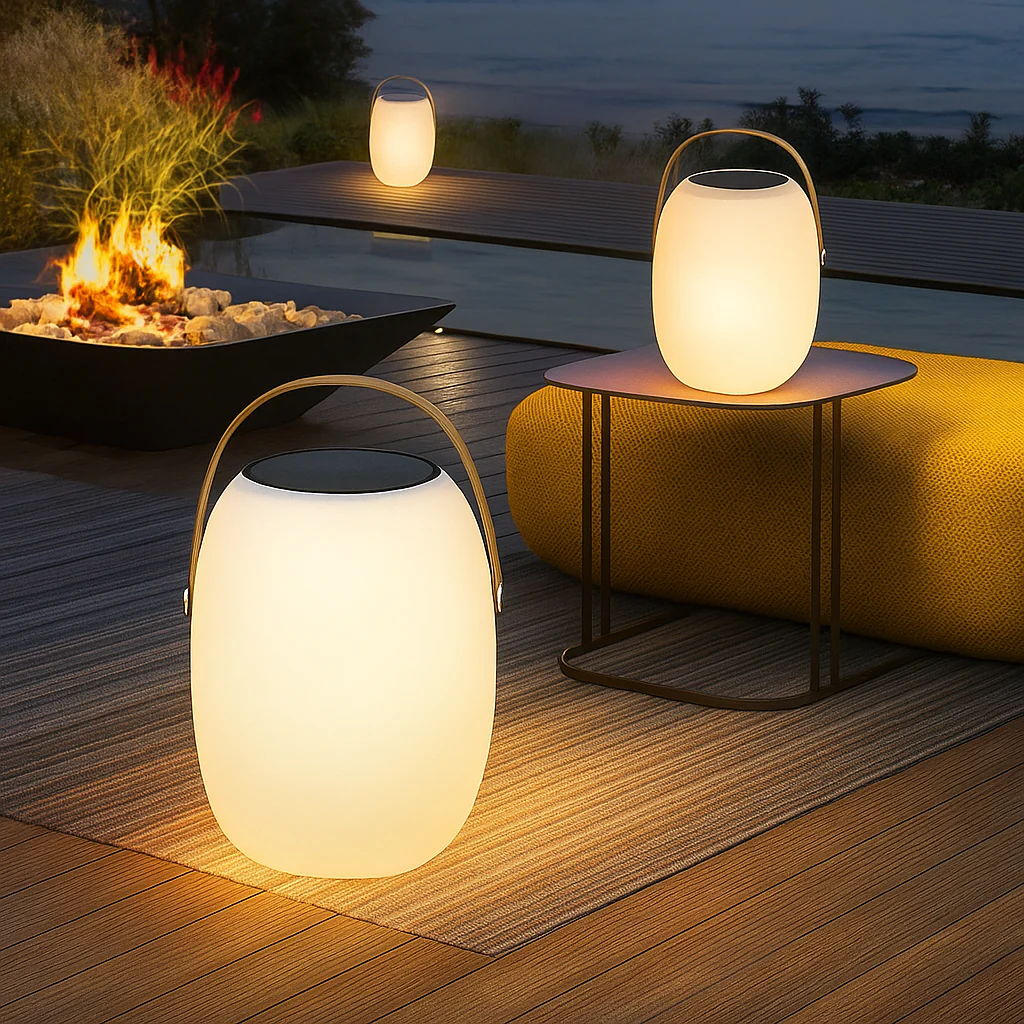 Portable Solar Terrace Lantern for Patio and Garden - Image 5