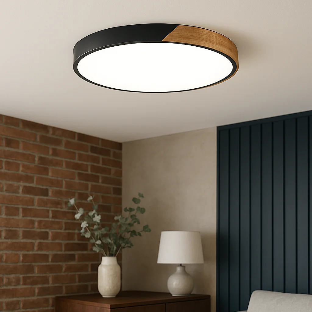 Scandinavian Wooden Ceiling Light - Minimalist Ceiling Lamp - Image 3
