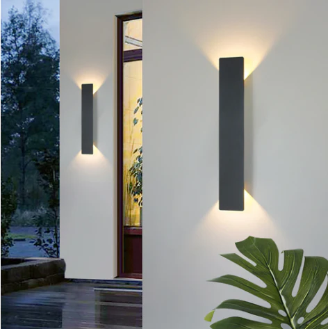 Slim Outdoor IP65 Waterproof LED Strip Wall Light - Image 3